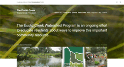 Desktop Screenshot of euclidcreekwatershed.org