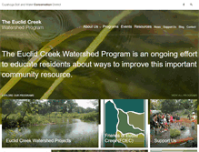 Tablet Screenshot of euclidcreekwatershed.org